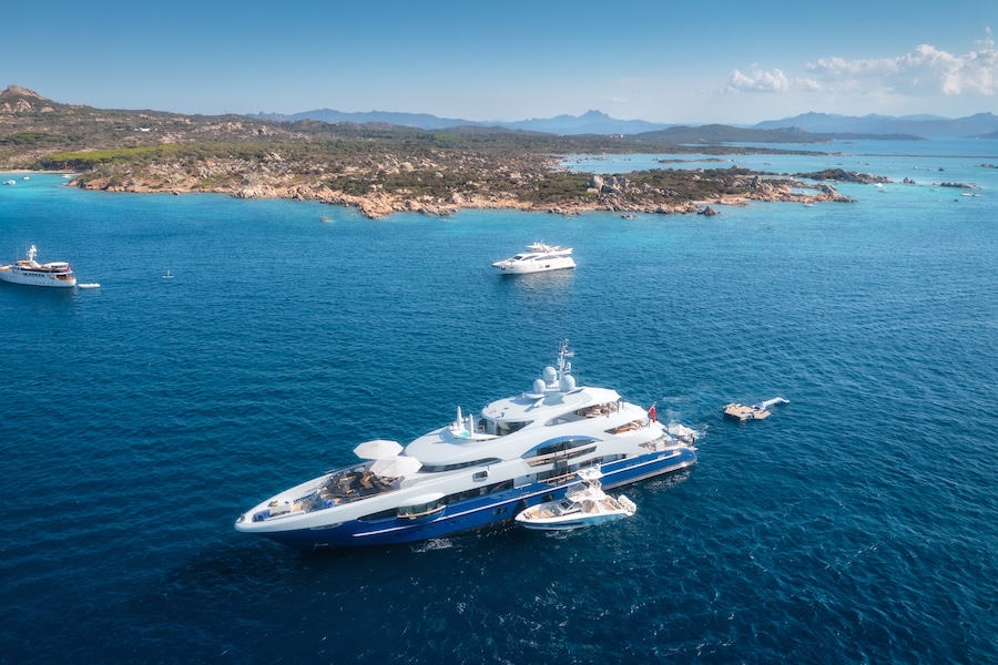 aerial view of large modern yacht sailing through 2026 01 09 10 06 07 utc